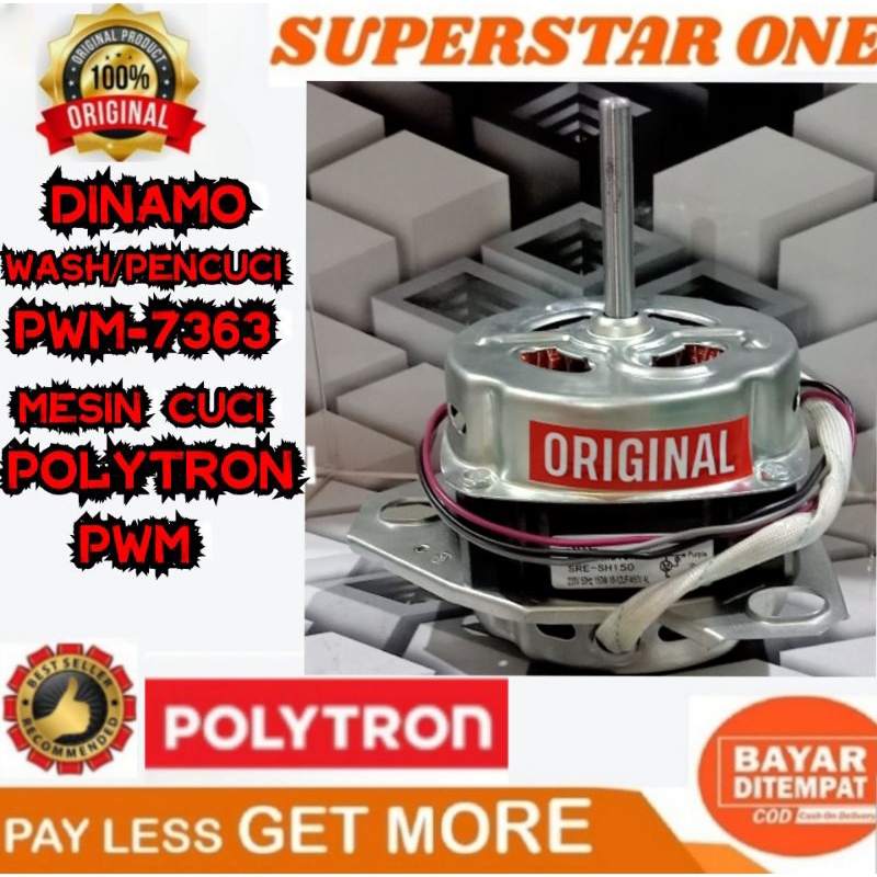 Dinamo pencuci/wash PWM-7363/PWM 7363 DINAMO/MOTOR MESIN CUCI POLYTRON PWM