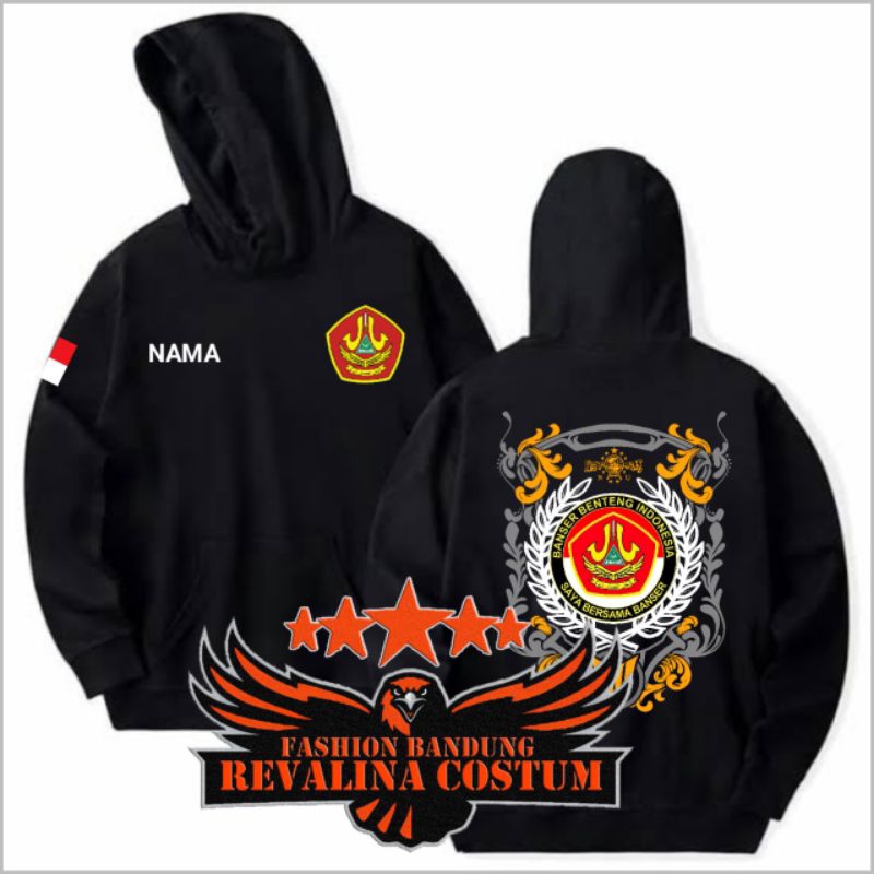 JAKET SWEATER HOODIE BANSER NU WARNA HITAM TERBARU