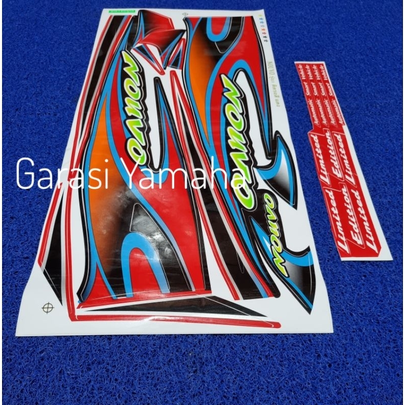 Striping nouvo lele tribal merah thailand kodak papper sticker nouvo lele list nouvo lele merah trib