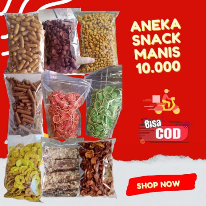 

[ BISA COD ] SERBA 10K//SALE PISANG KERING//KUPING GAJAH//KACANG CAMPUR//CIMOL KERING//SALE PISANG LIDAH//MAKARONI PEDAS//BASRENG PEDAS//USUS CRISPY//KERIPIK KENTANG BALADO//LANTING BAWANG//LANTING UDANG//KRIPCA//KRIPIK KACA//CEMILAN