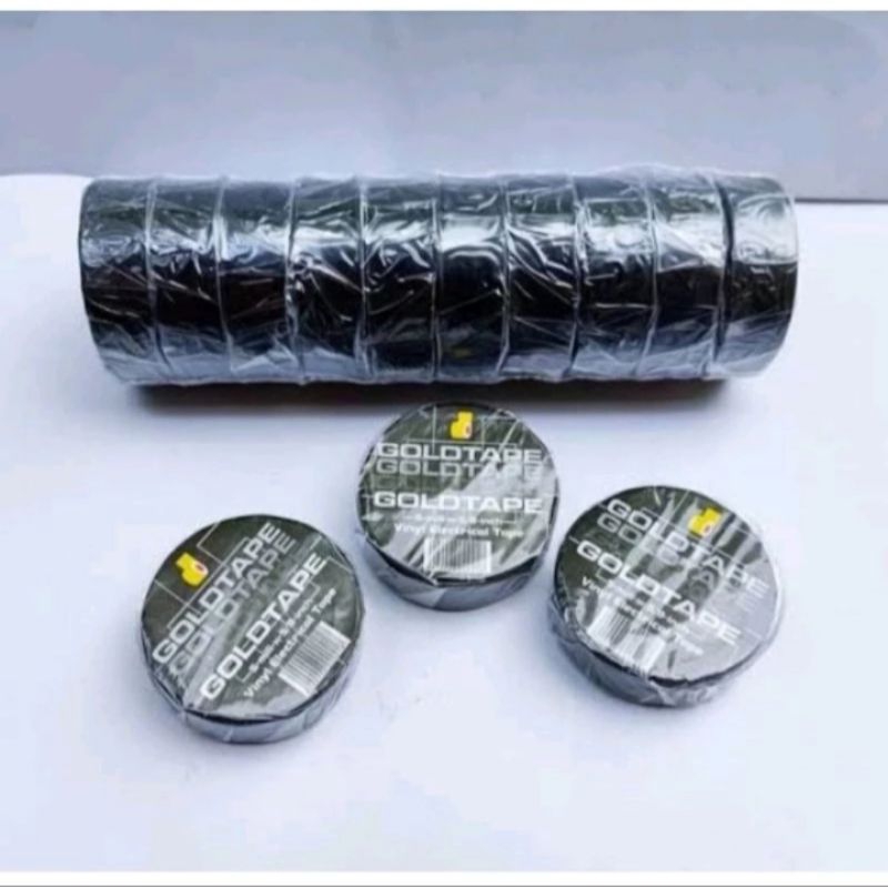 

Solasiban Hitam Goaltape 1 slop isi 10 Selotip Kuat dan Tahan Lama