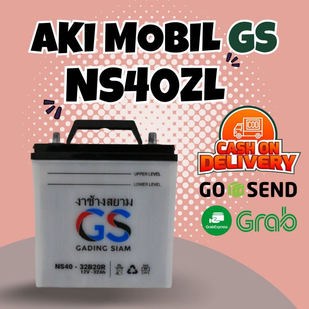 Aki GS Mobil Honda New City, Jazz, New Jazz, Freed NS40ZL Aki Kering