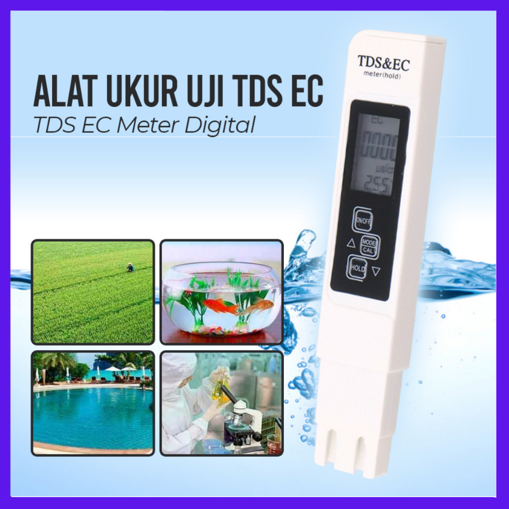 TDS METER Alat Ukur Uji TDS EC Meter Digital Air Minum Akuarium