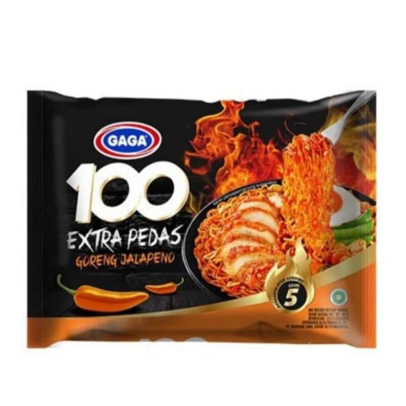 

GAGA 100 Extra Pedas Mie Instan Goreng Jalapeno 85 g