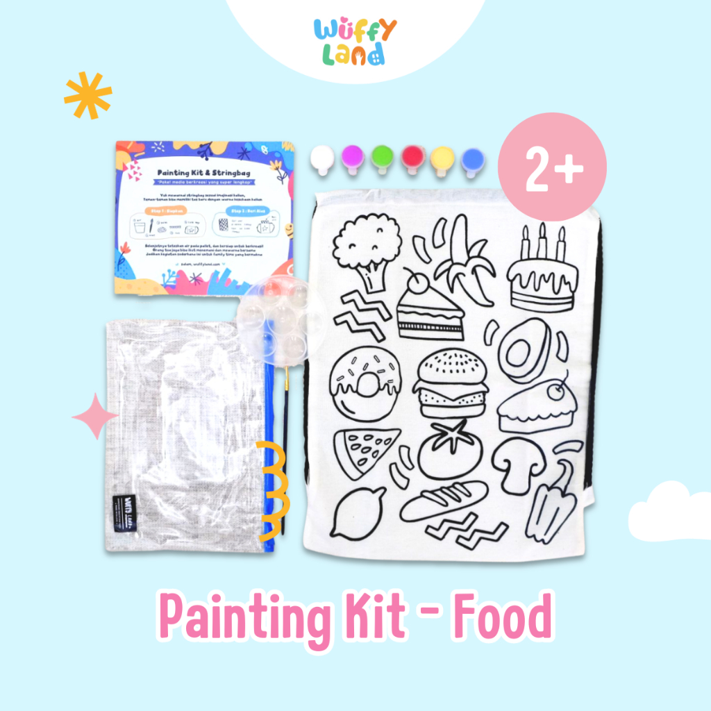 

Painting Kit String Bag - Food