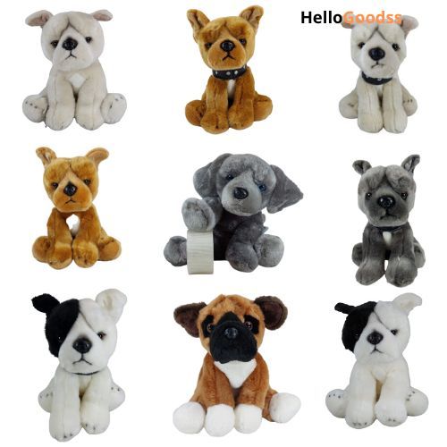 BONEKA BINATANG PREMIUM ANEKA JENIS ANJING BULLDOG PITTBULL WEIMARANER  CUTE SOFT LUCU -UKURAN M ( C