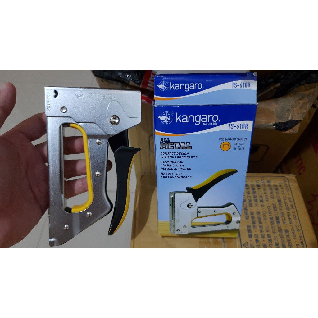 

Alat Gun Tecker Stepler Tembak Steples Kangaro TS-610R