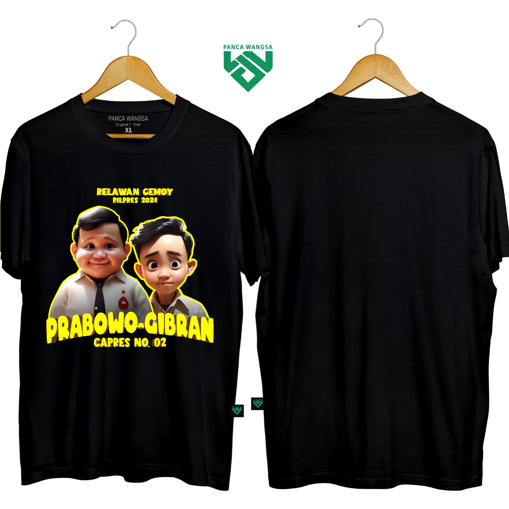 Kaos Pilpres Prabowo / Kaos Prabowo Gemoy / Kaos Relawan Prabowo / Kaos Relawan Gemoy / Kaos Pilpres