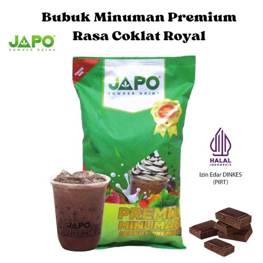 

1 Kg PREMIUM POWDER DRINK RASA COKLAT ROYAL MERK JAPO | 1 KG | COKLAT CREAMY | ES TEH ANEKA RASA KEKINIAN | BUBUK MINUMAN RASA | POWDER DRINK | BOBA BROWN SUGAR | MINUMAN KEKINIAN | ES COKLAT VIRAL | SEMARANG | JAWA TENGAH | HALAL