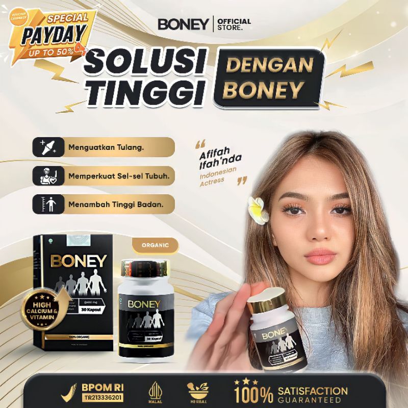 BONEY KAPSUL PENINGGI BADAN AMPUH 100% ORIGINAL