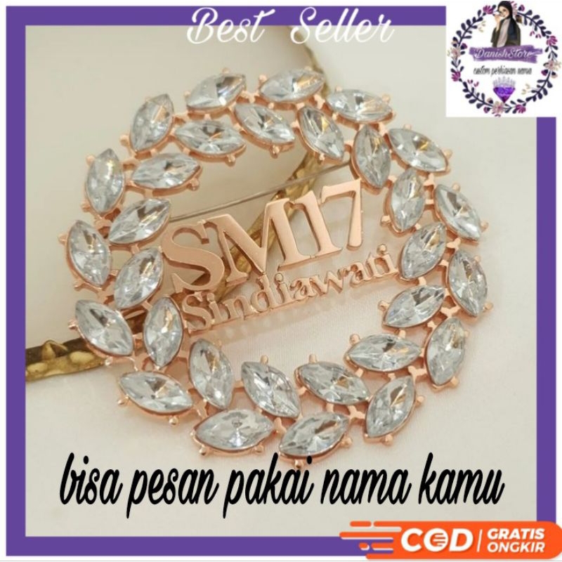 BROSS CUSTOM NAMA FULL PERMATA DAUN || BROS CUSTOM NAMA || PLAT LABEL JILBAB HEAVEN LIGHT/DIJAHIT SE