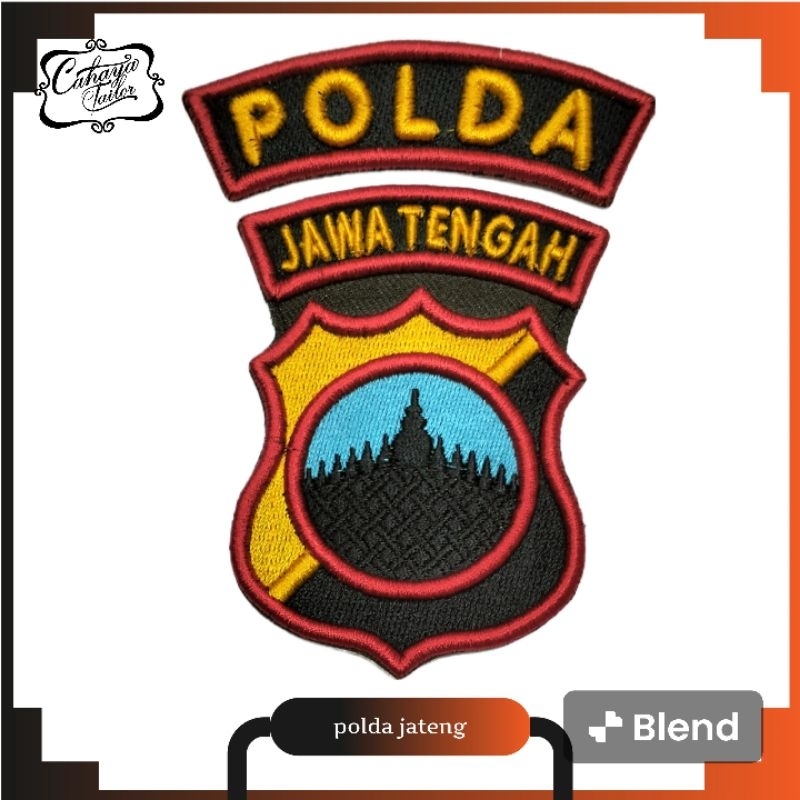 bordir timbul&rata Polda jateng