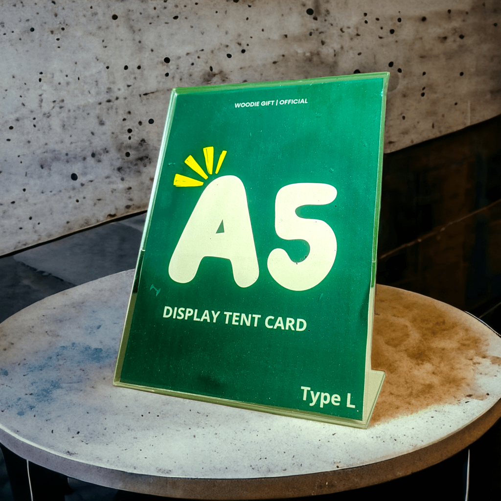 

DISPLAY BROSUR TEMPAT KERTAS MENU POTRAIT UKURAN A5 TIPE L