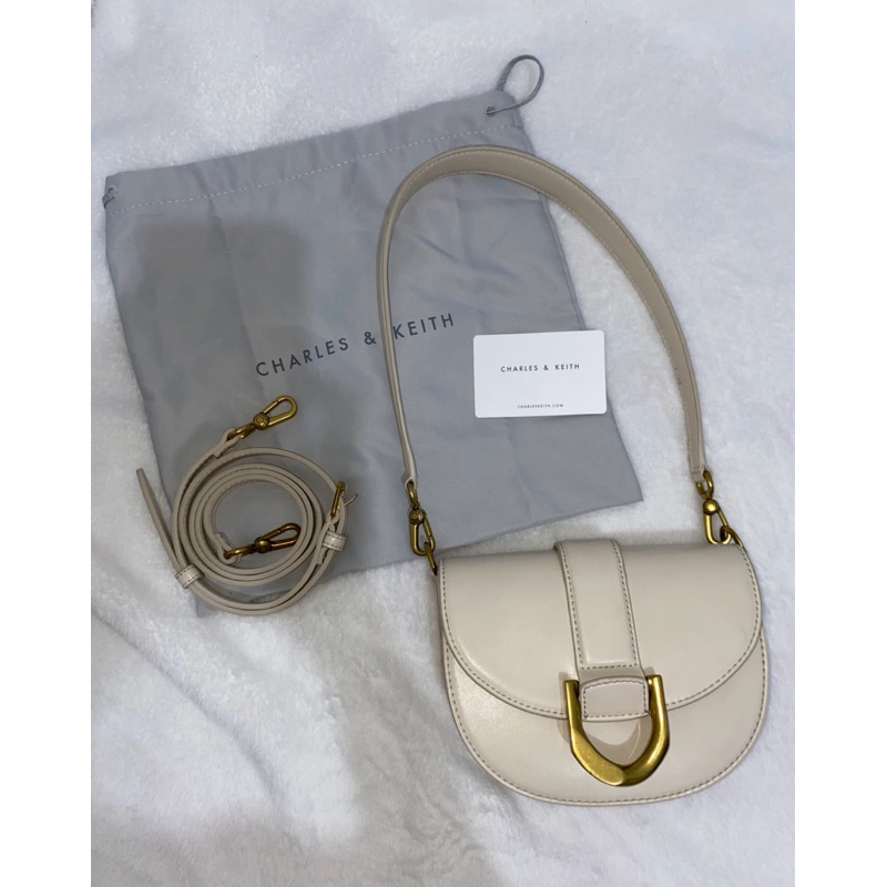 Charles & Keith mini gabine saddle bag
