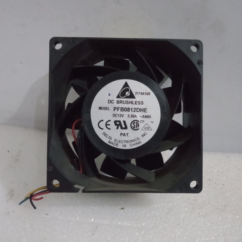 kipas high speed fan 8x8 cm 12v 3.30a merk delta
