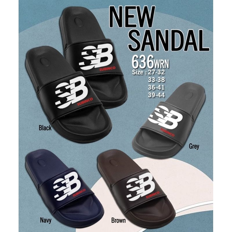 Sandal slop laki laki remaja dan dewasa bahan karet new sandal