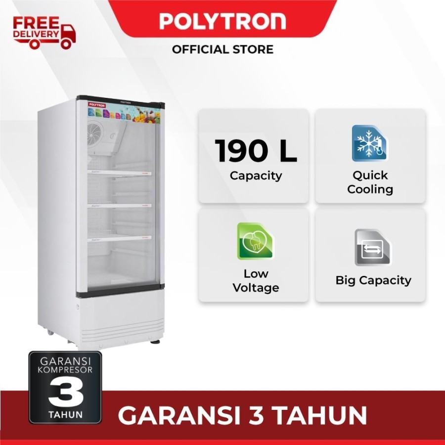 SHOWCASE POLYTRON SCN 140 L / KULKAS PENDINGIN 140Liter