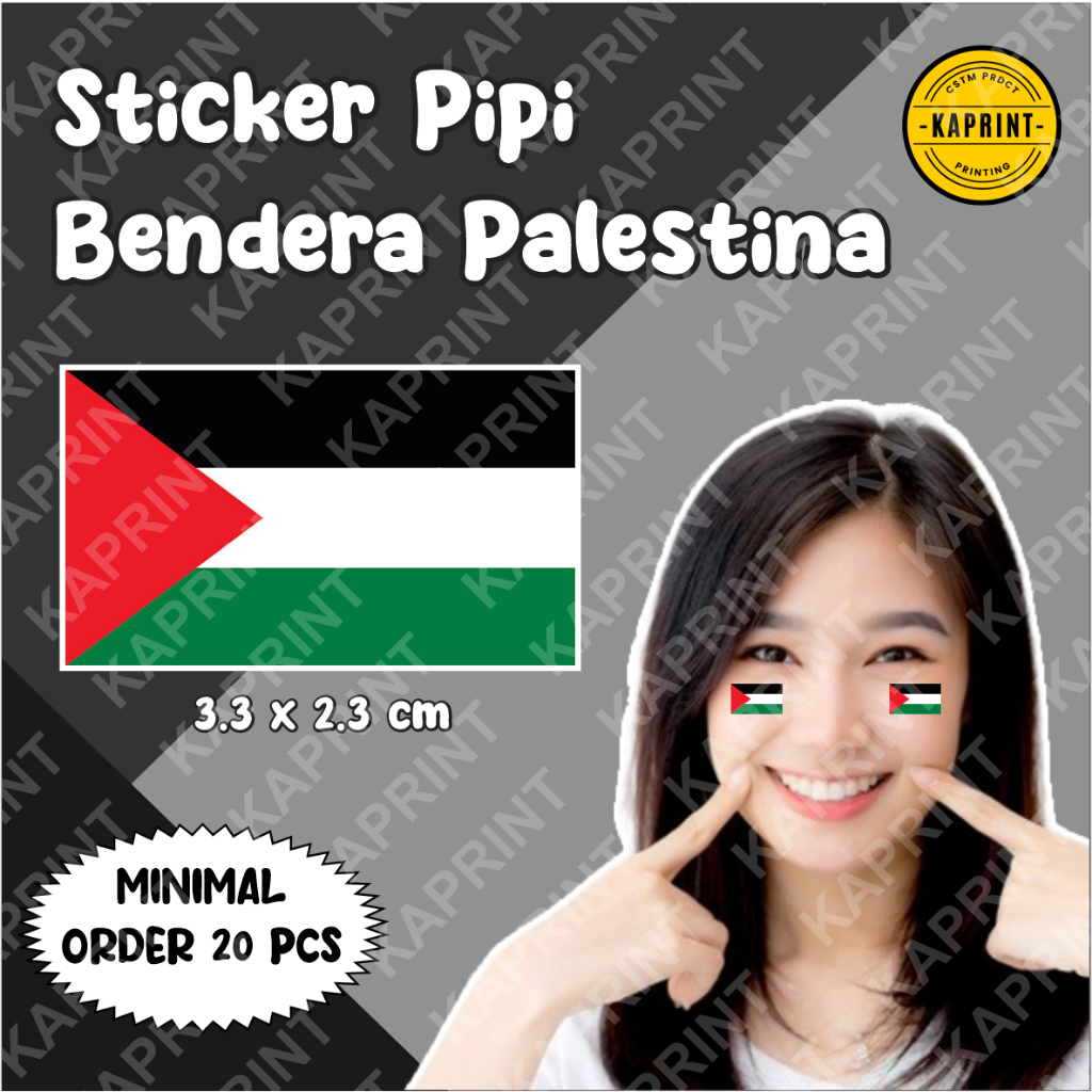 

SETIKER STIKER STICKER BENDERA PALESTINA PALESTINE PALESTIN GAZA UNTUK PIPI