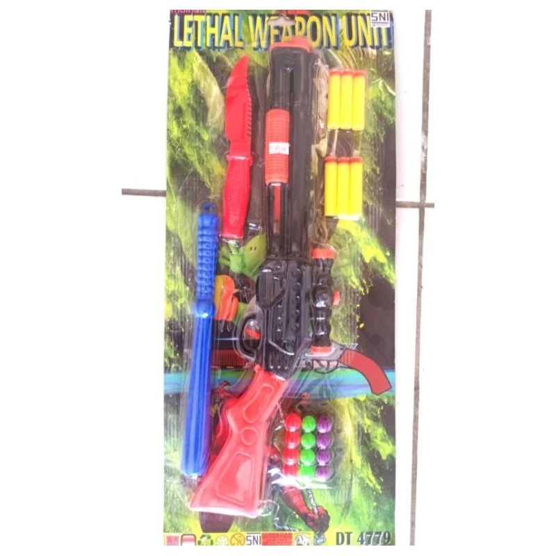 DT 4779 MAINAN PISTOL MAINAN LARAS PANJANG BUSA
