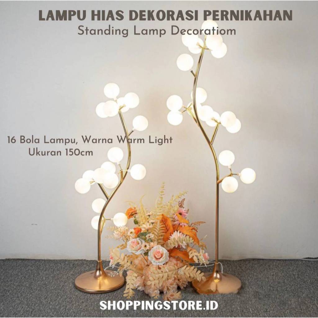 Lampu Hias Led Dekorasi Lamaran Pernikahan /Lampu Dekorasi /Lampu Pohon /Standing Lamp Decoration