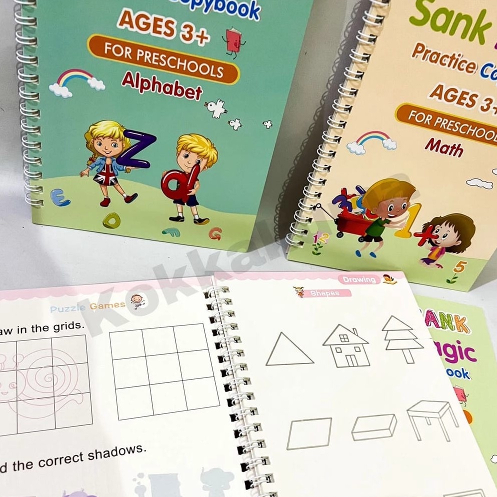 

8.8 Brand Berkattoserba SANK Magic Practice Book 1 SET ISI 4 BUKU + PULPEN