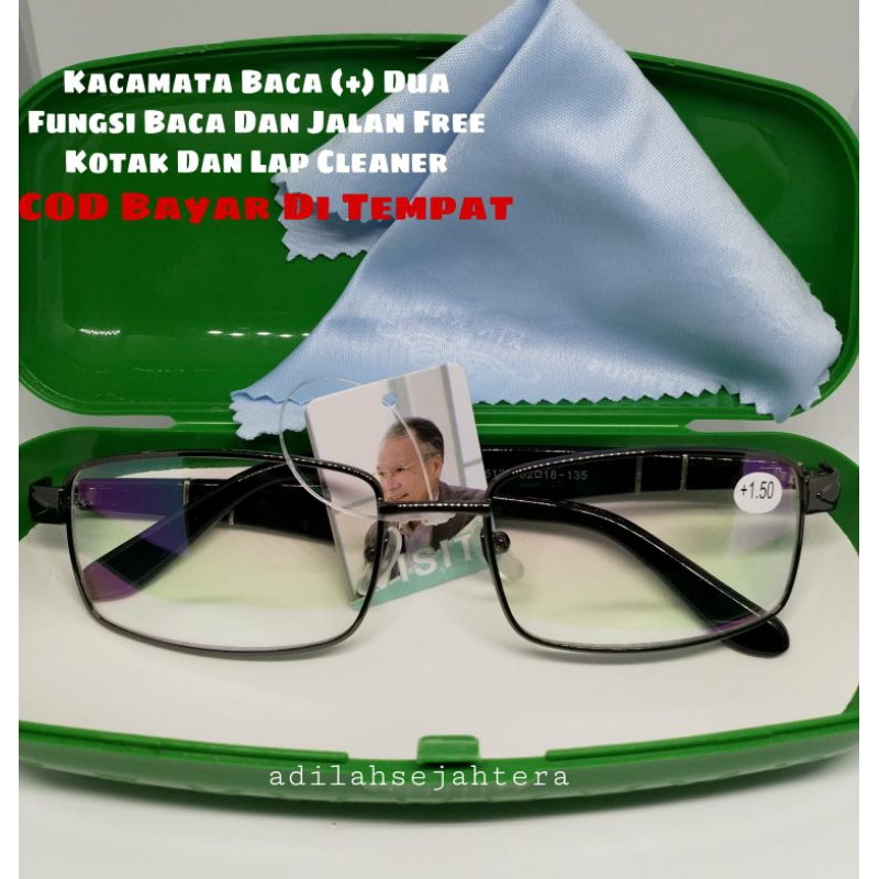 Kacamata Baca Dan Jalan Teduh Anti UV400 Kacamata Dobel Fokus Kacamata Baca Pria Wanita