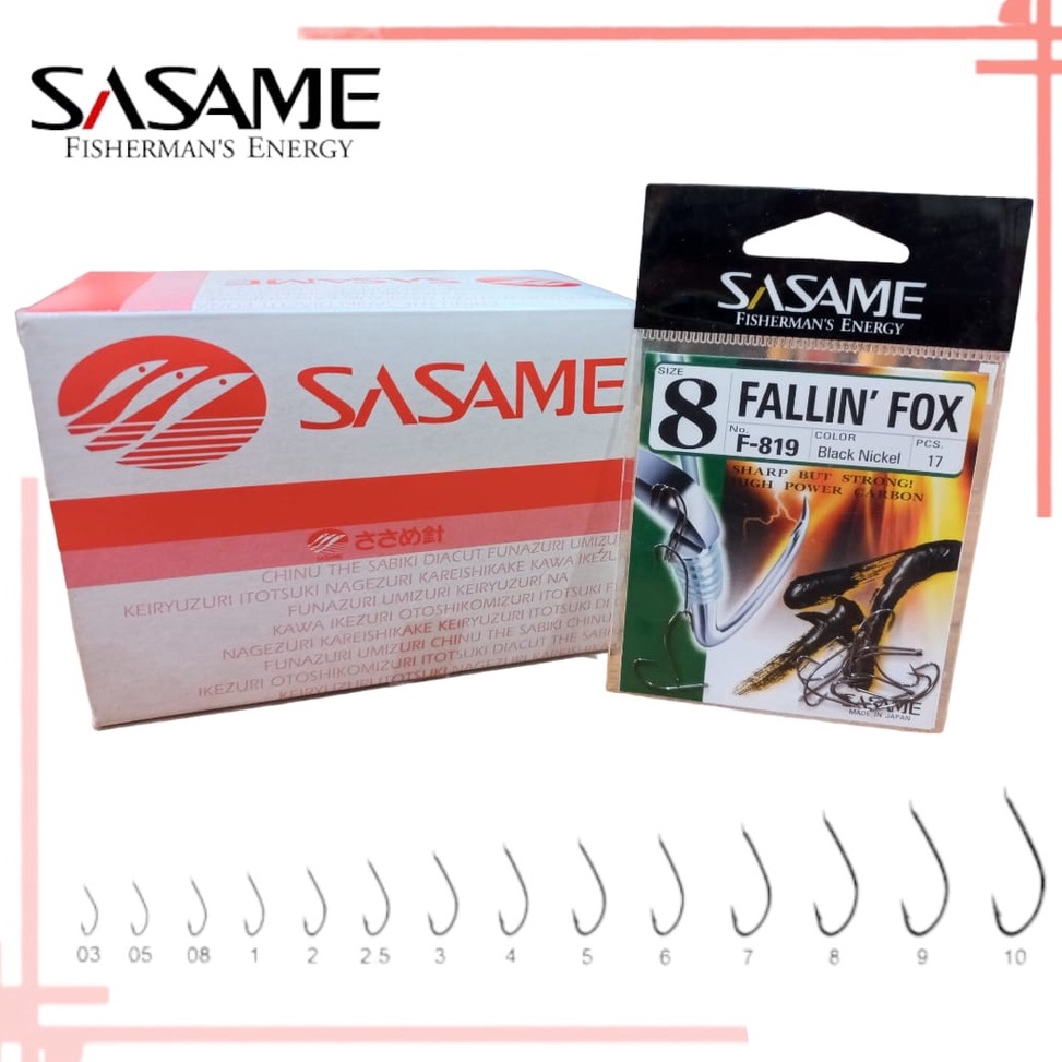 Penjualan Terbanyak.. Mata Kail Sasame Fallin' Fox Model F-819