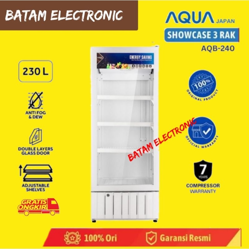 SHOWCASE AQUA 3 RAK AQB-190 DISPLAY COOLER 190L LOW WATT