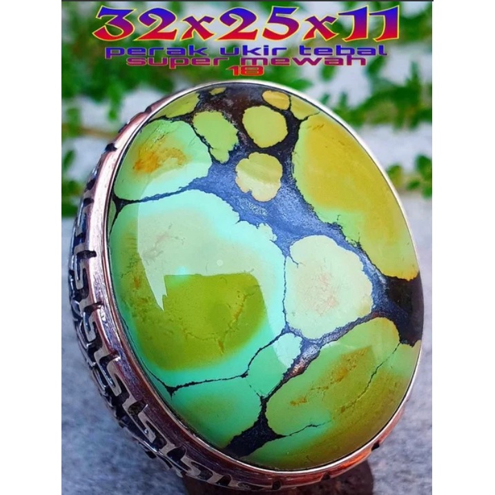 NATURAL PIRUS HUBEY DIM 32 LAWASAN CEPLOK KURO TOP HQ.Full Batu Ring Perak Bkn Bacan Pandan Garut Ya