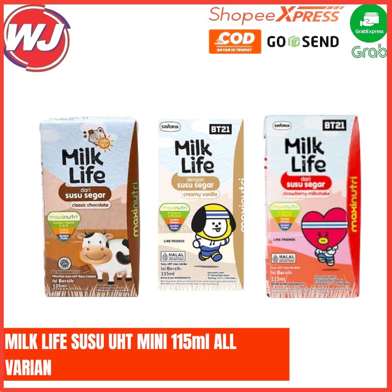 

MILK LIFE SUSU UHT MINI 115ml ALL VARIAN