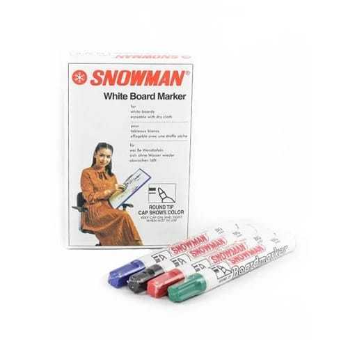 

~ PIYOSHI08 ~ Spidol SNOWMAN Marker White Board & Permanent AT08