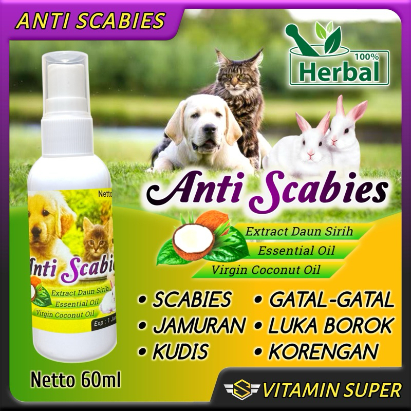 Obat Jamur Spray Semprot Kucing, Kelinci dan Anjing  Obat Scabies, Jamur, Ringworm, Demodex, Impetig