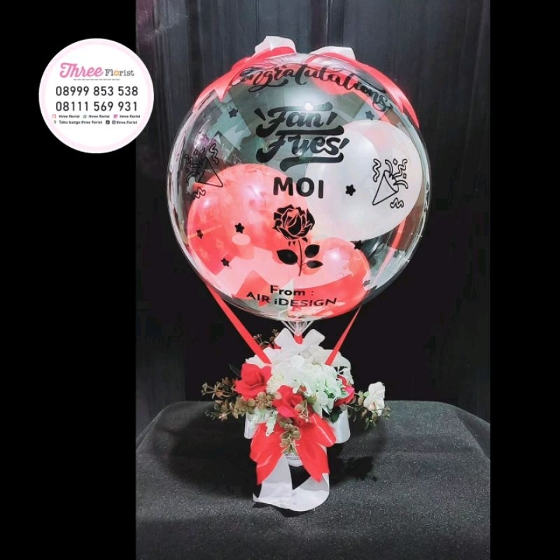box bunga balon hadiah ucapan selamat /  box bunga balon grand opening / box bunga balon ucapan / bo