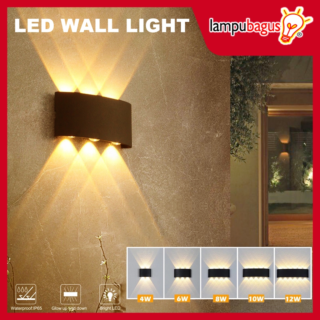 Lampu Dinding Minimalis / Lampu Hias Dinding Tempel Led Teras Rumah