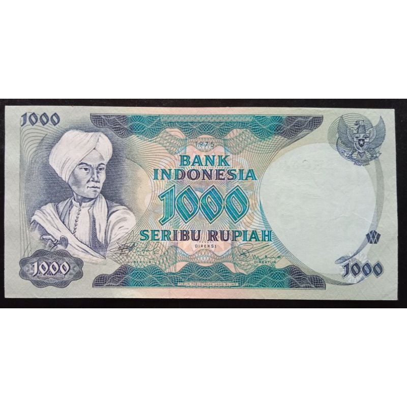 UANGKUNO 1000 RUPIAH DIPONEGORO THN 1975
