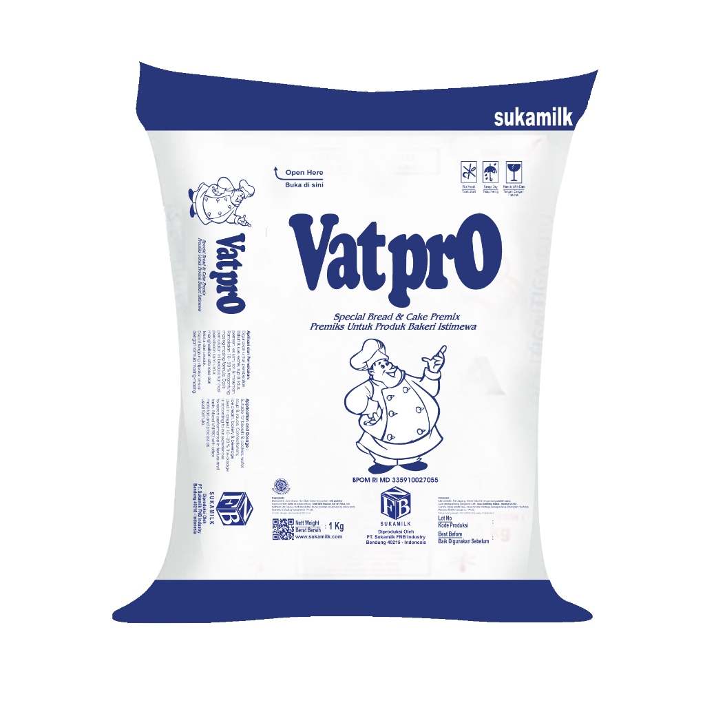 

Susu Bubuk Industri Vatpro Premix Kue dan Roti (Industry Milk Powder) 1kg