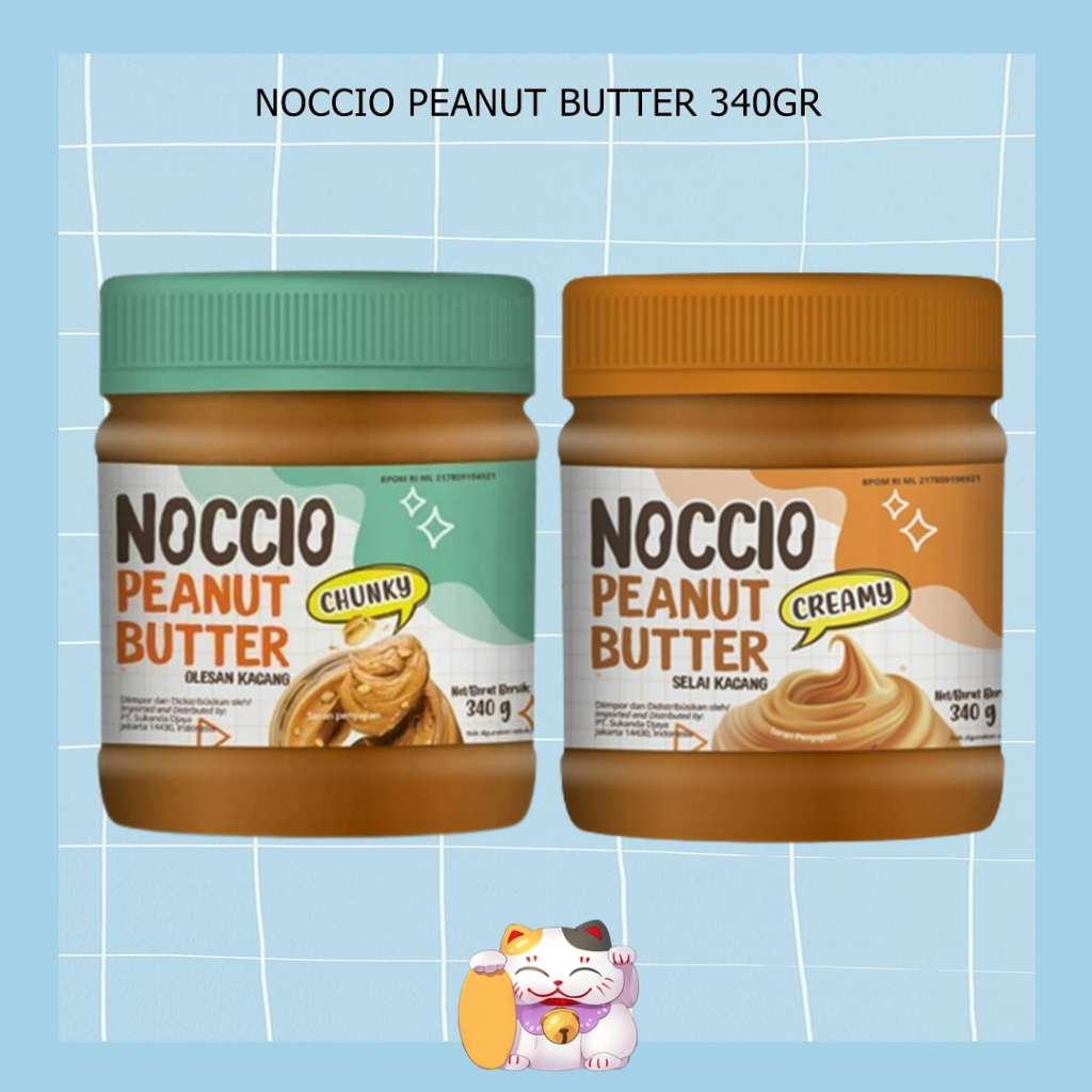 

Noccio Peanut Butter 340gr / Selai Kacang Olesan