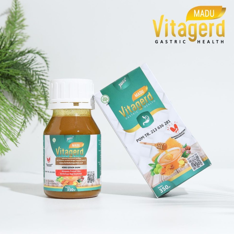 Madu VITAGERD Herbal GERD dan Asam Lambung Original Asli Ori dengan Gejala Susah Tidur Sakit Kepala 
