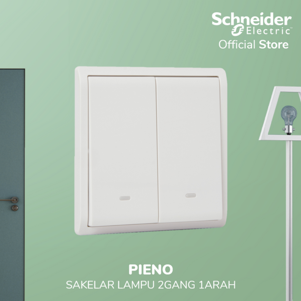 Saklar Schneider PIENO Seri/Double Putih