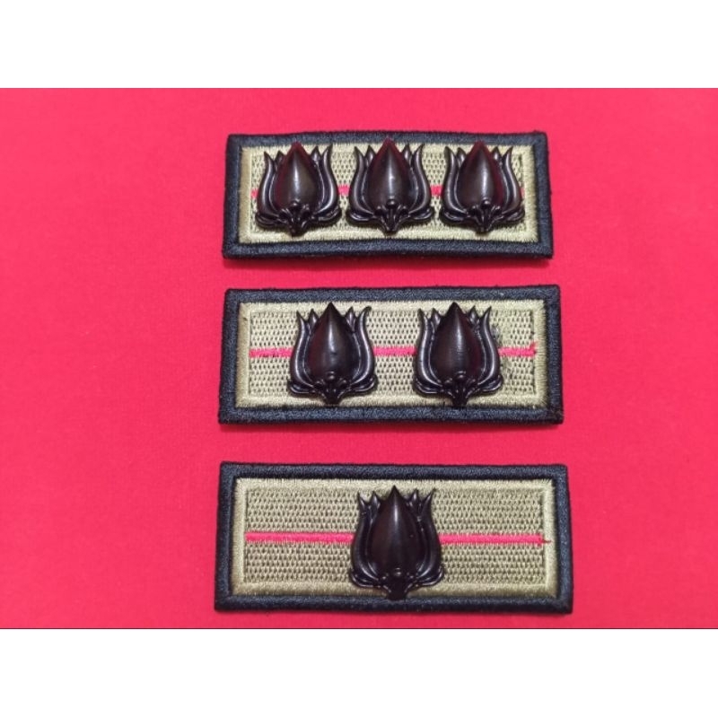 PANGKAT TOPI PET PDH DAN PDL TNI (LOGAM PELKRO)