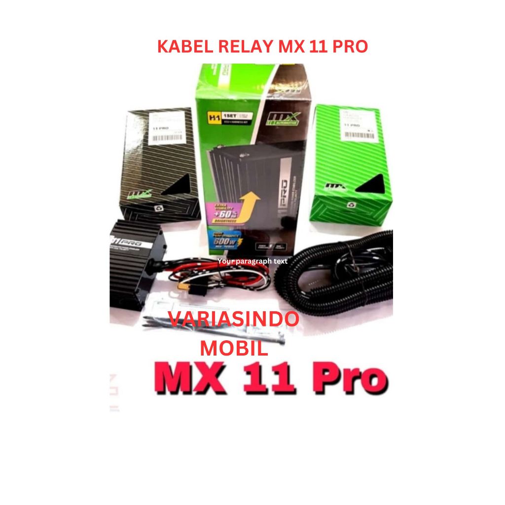 Relay Set Lampu MX 11 Pro H4 / Kabel Relay MX 11 Professional Lampu H4 1 set
