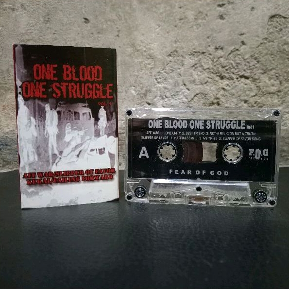 kaset pita One blood One Strugle - kompilasi VGC+ kaset metal kekal