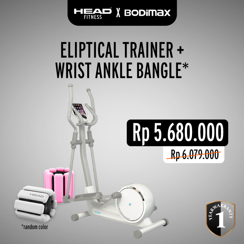 BODIMAX PLUS ELLIPTICAL TRAINER + HEAD WRIST-ANKLE BANGLES