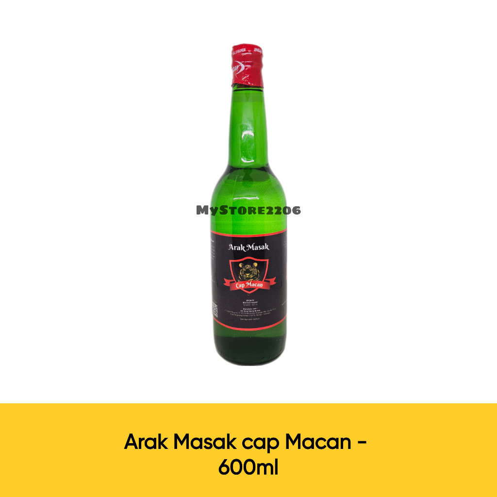 Arak Masak cap Macan 600ml Sertifikasi BPOM RI