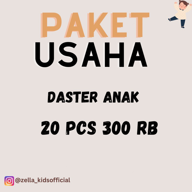 Paket Usaha Daster Anak