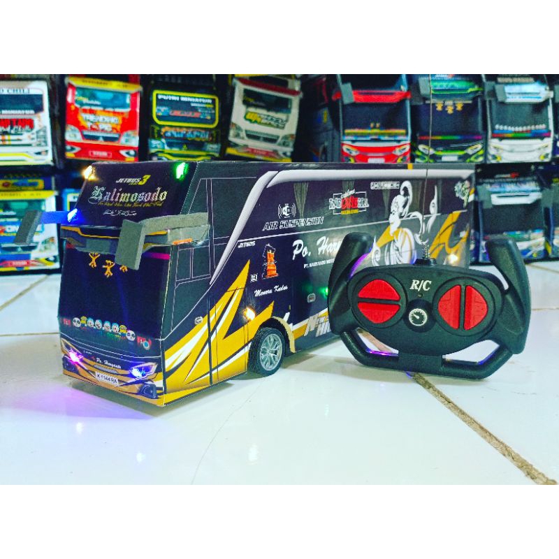 miniatur bus remote control Basuri PO Hariyanto