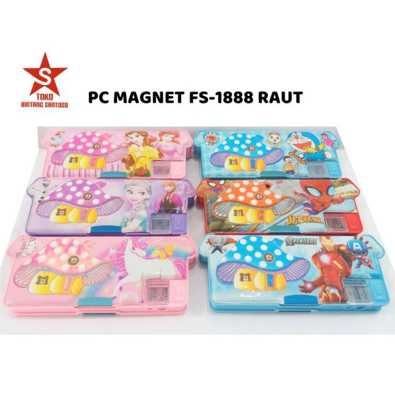 

PC MAGNET FS-1888 RAUT / Pencil Case Magnet Raut / Kotak Pensil Magnet Raut FS-1888 / Tempat Pensil