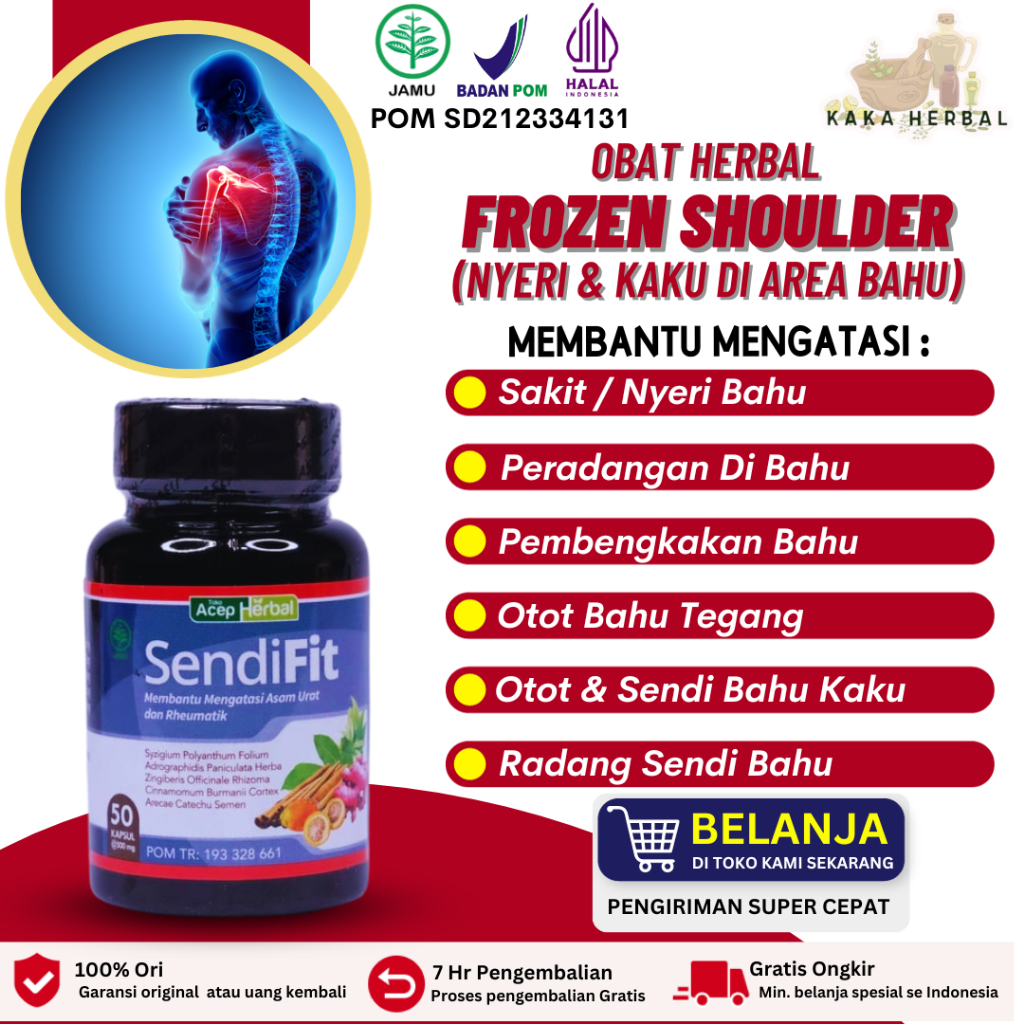 Kaka Herbal - Obat Frozen Shoulder, Obat Nyeri Otot Bahu, Obat Cedera Bahu, Nyeri Bahu Lengan Dan Ta