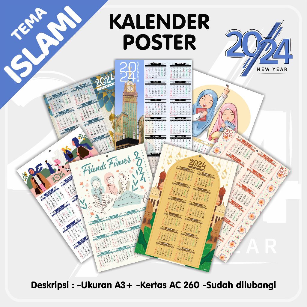 

Kalender dinding ISLAMI - Kalender poster islami