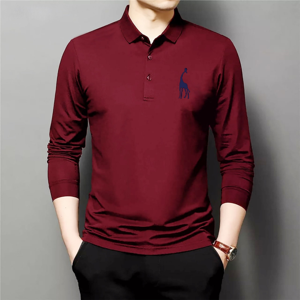 BAJU KAOS POLO FOLDO UKURAN M L DAN XL  / BAJU KAOS WANGKY / BAJU PRIA LENGAN PANJANG / FASHION PRIA